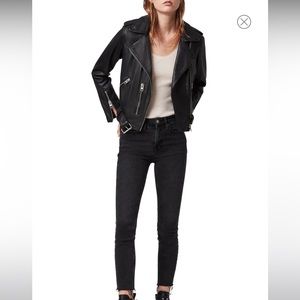 All Saints Black Leather Jacket